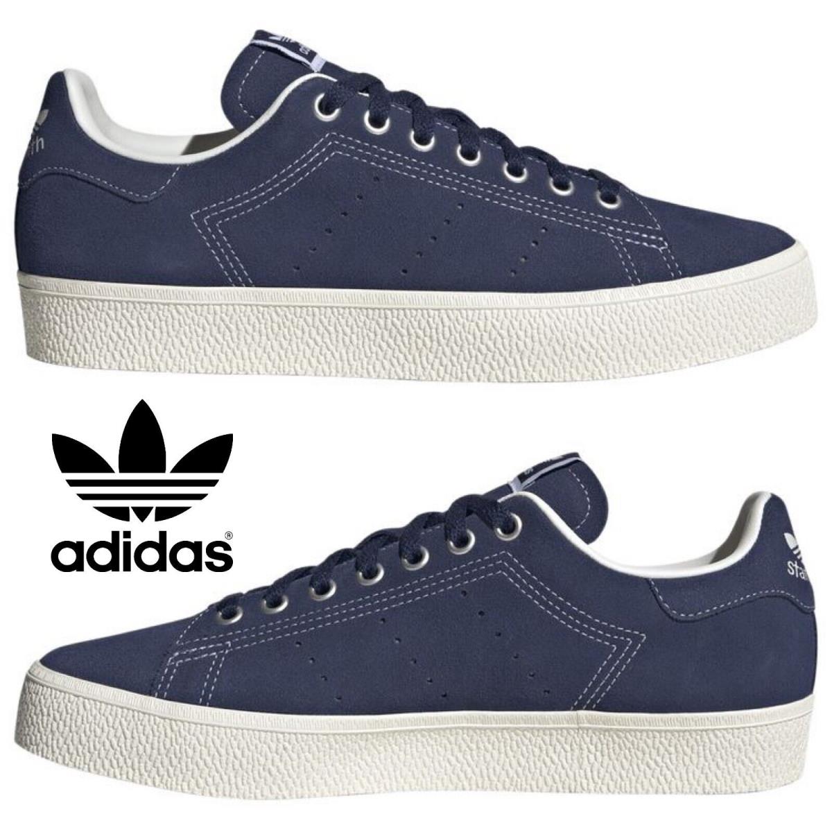 Adidas Originals Stan Smith Men`s Sneakers Comfort Sport Casual Shoes Blue - Blue, Manufacturer: Blue/White