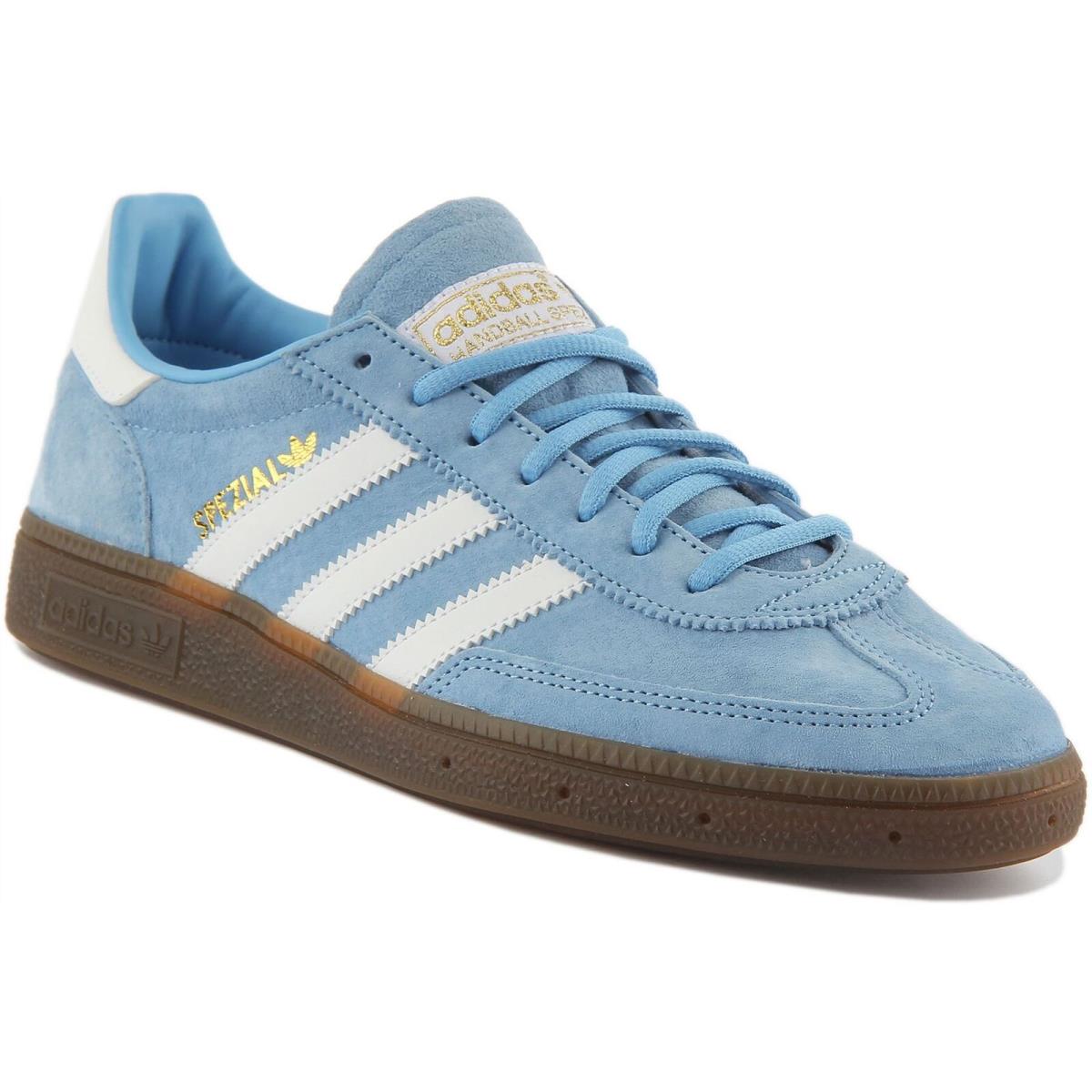 Adidas Handball Spezial Lace Up Sneakers Light Blue Mens UK 5 - 11 - LIGHT BLUE