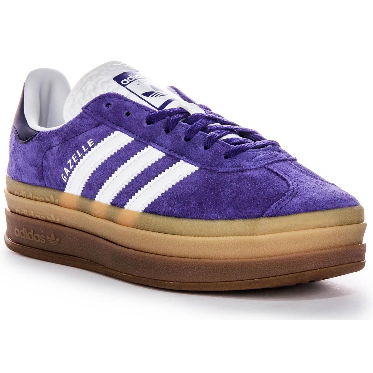 Adidas Gazelle Bold 3 Layer Suede Gum Sole Women Sneaker Purple US 5 - 11 - PURPLE