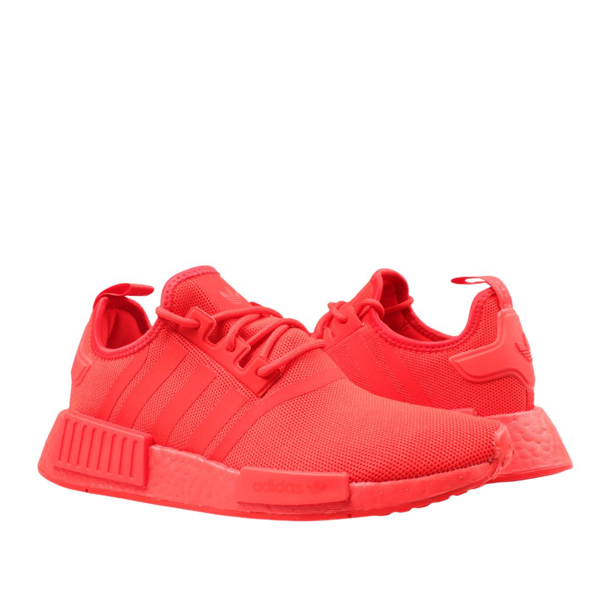 Adidas NMD_R1 Primeblue Vivid Red Tripile Red Men`s Running Shoes GX7605 - Vivid Red/Vivid Red/Vivid Red