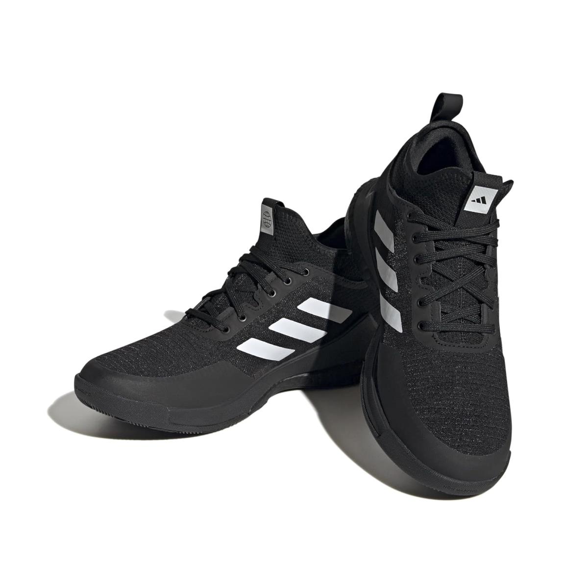 Woman`s Sneakers Athletic Shoes Adidas Crazyflight Mid - Black/White/Carbon