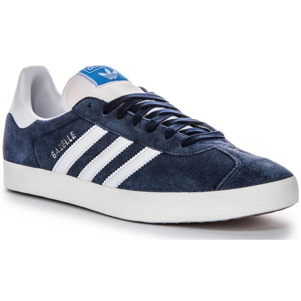 Adidas Gazelle Perforated Classic Insole Mens Sneaker Navy White US 6 - 13 - NAVY WHITE