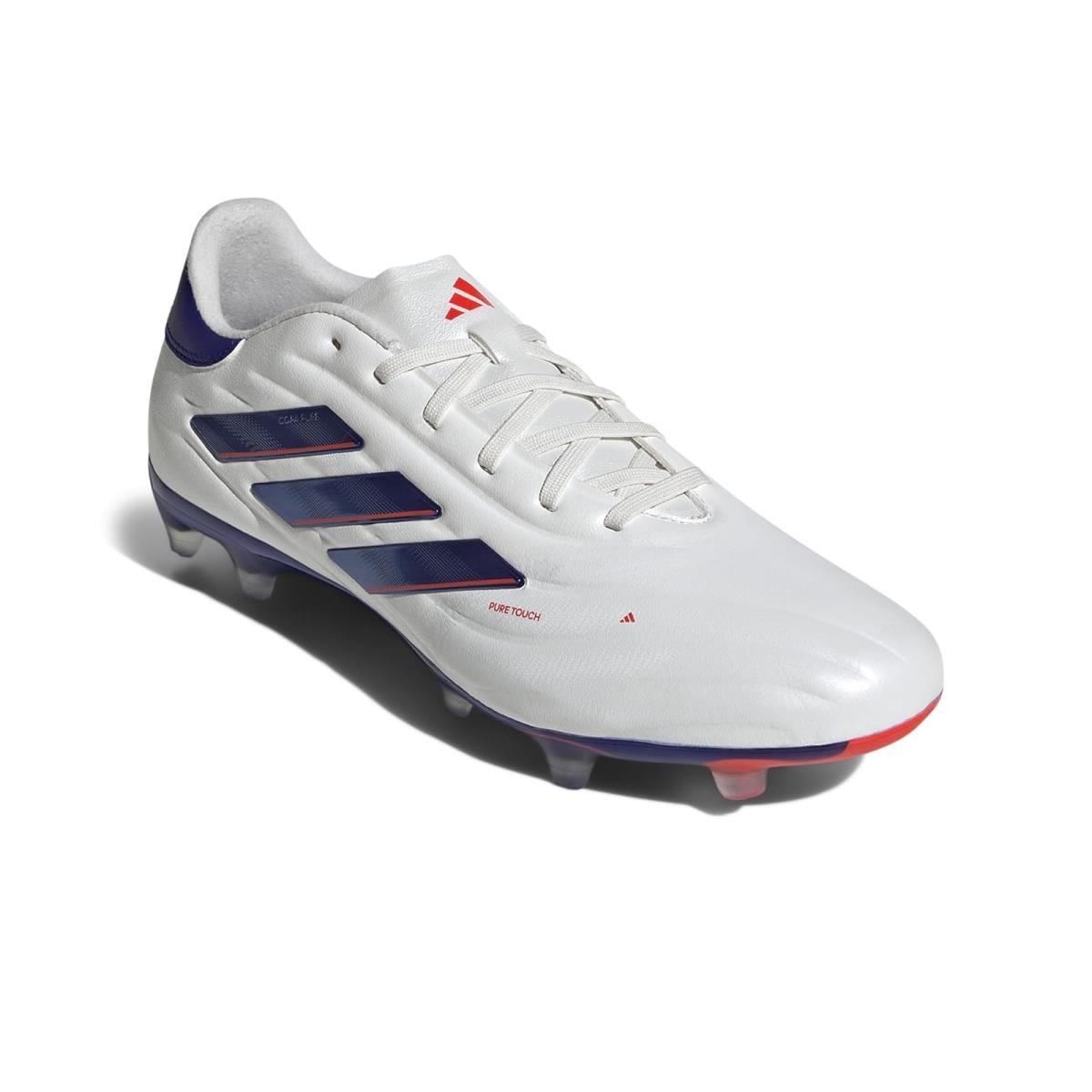 Man`s Shoes Adidas Copa Pure II Pro Football Boots Firm Ground - White/Lucid Blue/Solar Red