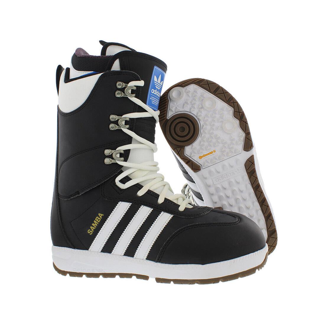 Adidas Samba Adv Mens Snowboarding Boots - Core Black/Cloud White/Gold Metallic, Main: Black