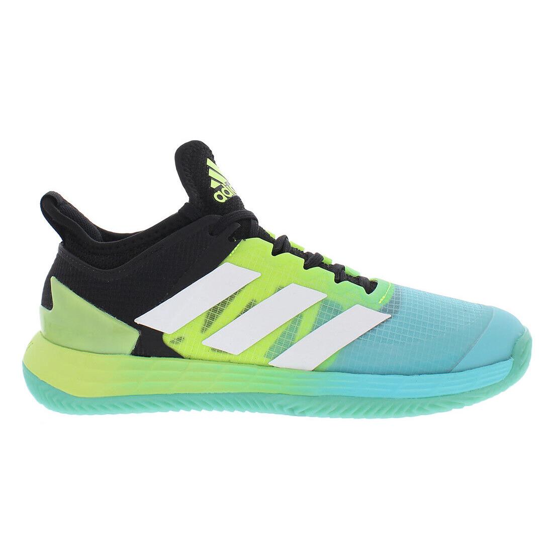 Adidas Adizero Ubersonic 4 Clay Womens Shoes - Blue/Green/Black, Main: Blue