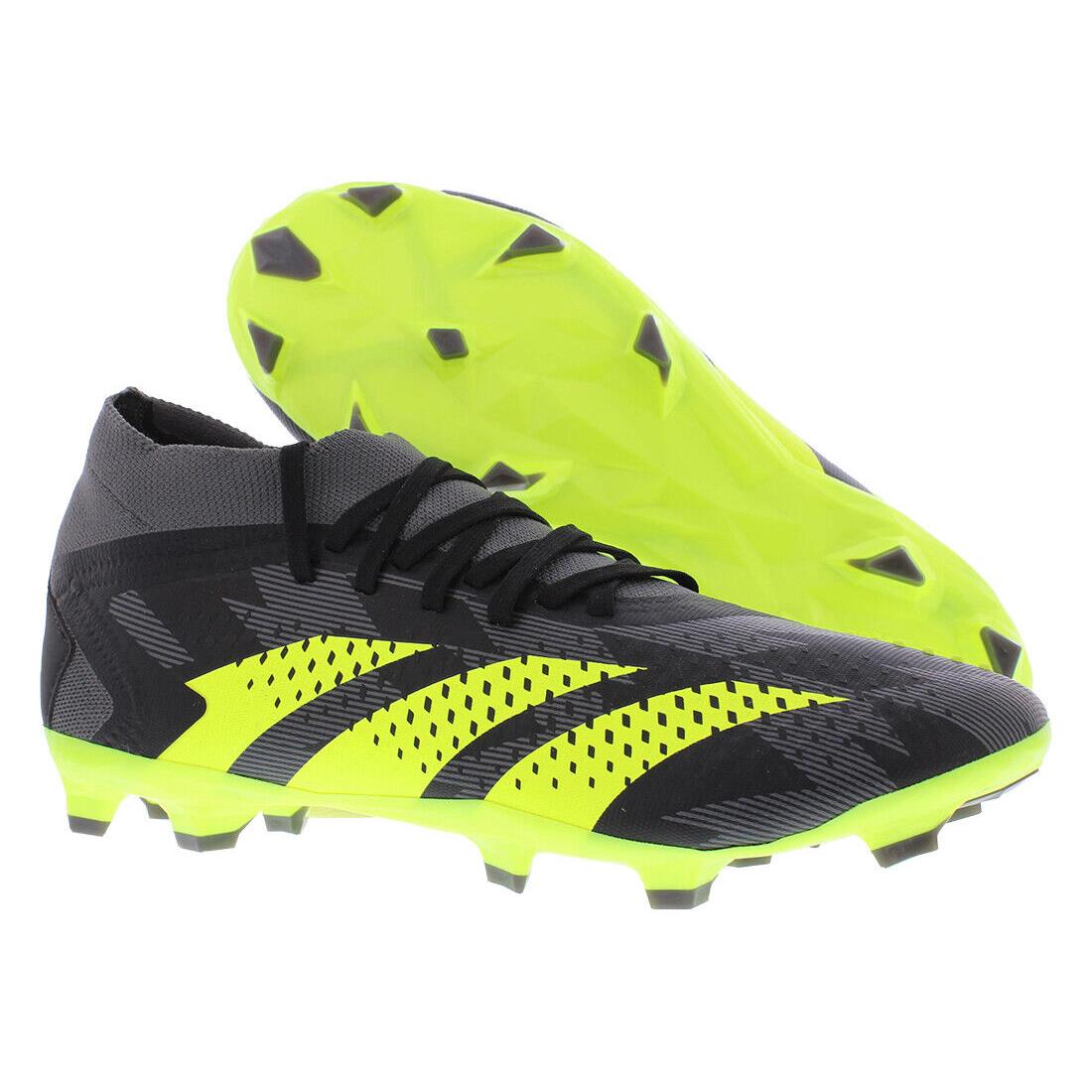 Adidas Predator Accuracy Injection.2 FG Unisex Shoes - Core Black/Team Solar Yellow/Grey Five, Main: Black