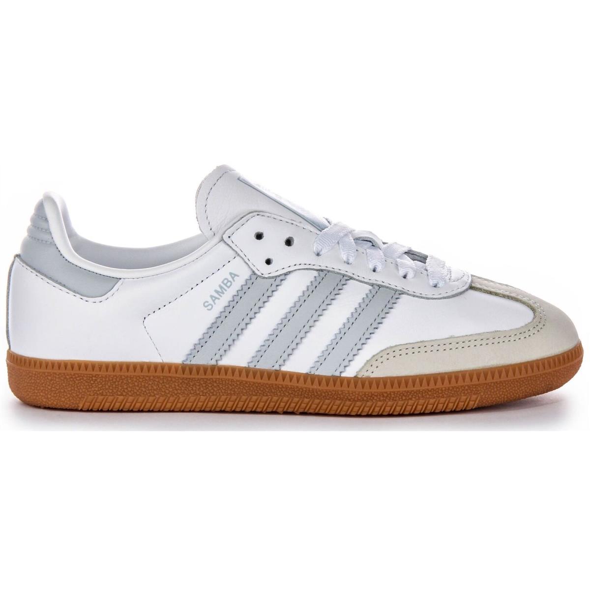 Adidas Samba Og Retro 3 Stripe Contrast 70s Womens Sneakers White Grey US 5 - 11