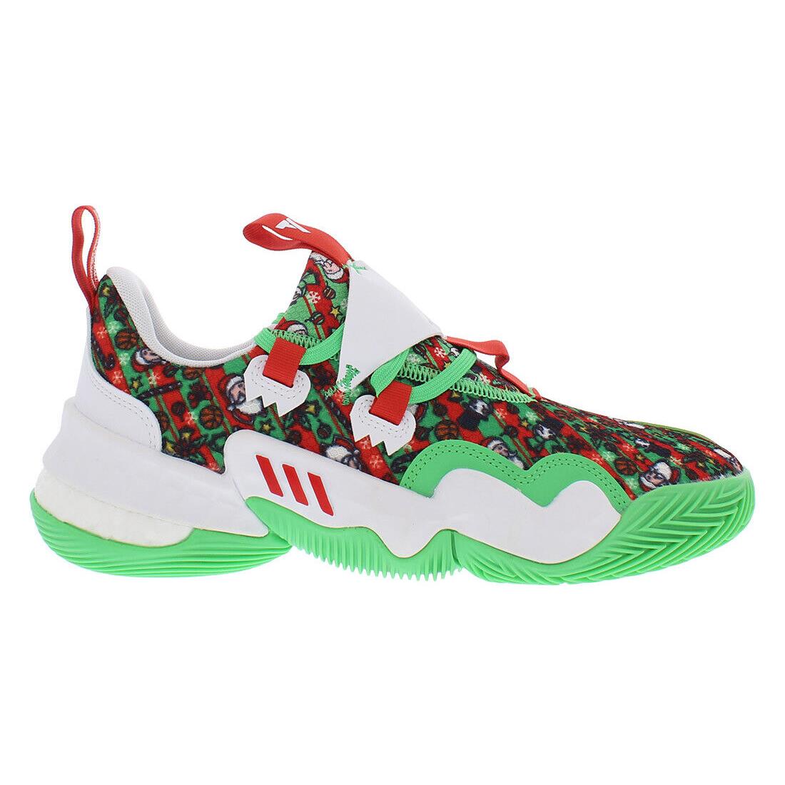 Adidas Trae Young 1 Unisex Shoes - Green/White/Red, Main: Green