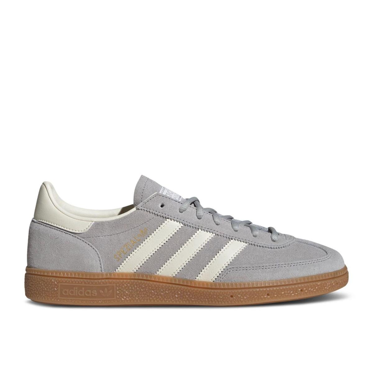 Adidas Handball Spezial Mens Shoes Grey Two/cream White/cloud White Size 10.5 - Beige