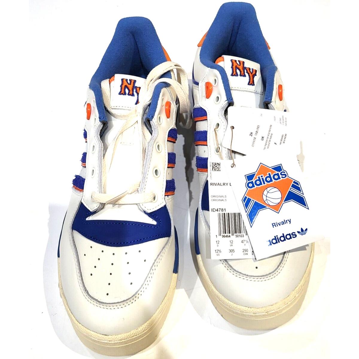 Adidas Sneaker Gym Shoe Rivalry York White Blue Orange 12 - Multicolor