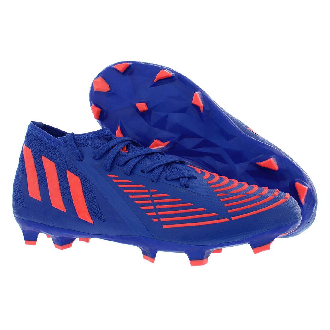 Adidas Predator Edge 2 FG Unisex Shoes Size 4.5 Color: Hi-res Blue/turbo - Hi-Res Blue/Turbo, Main: Blue