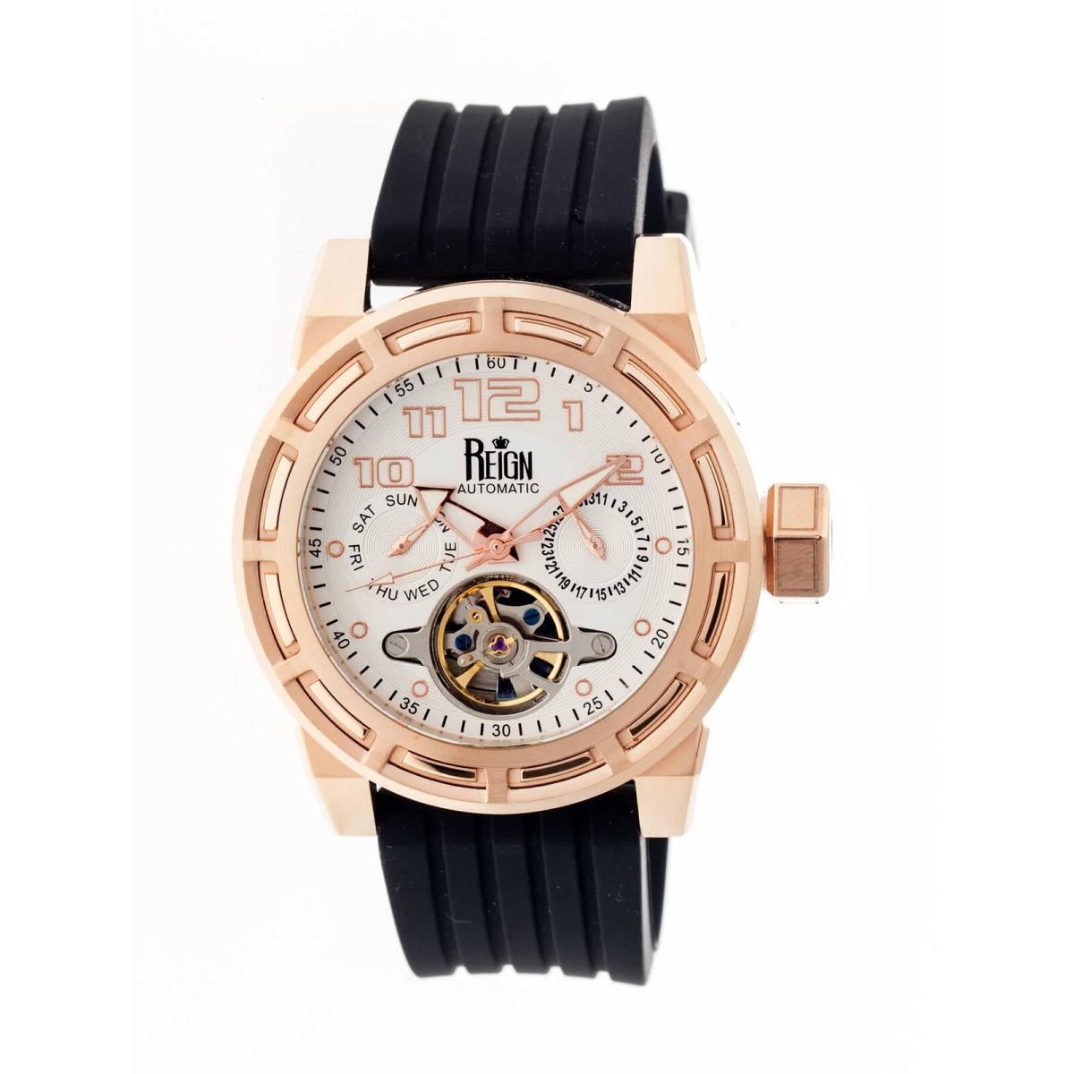 Reign Rothschild White Semi-skeleton Dial Men`s Watch RN1305