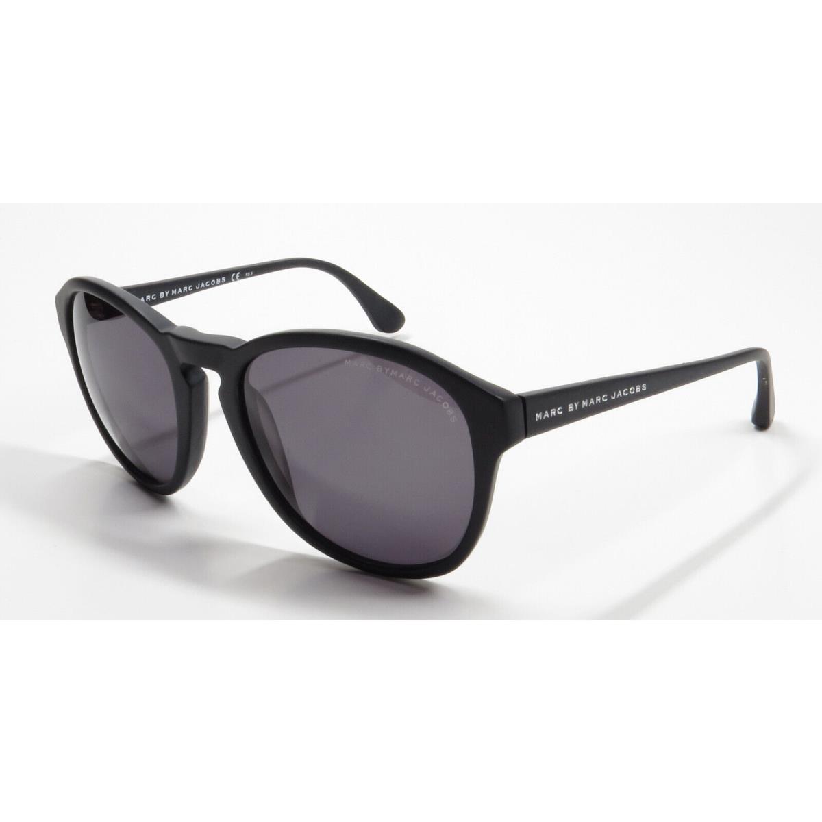 Marc By Marc Jacobs Sunglasses MMJ213/S QHCR6 Black Matt Grey Round Lenses