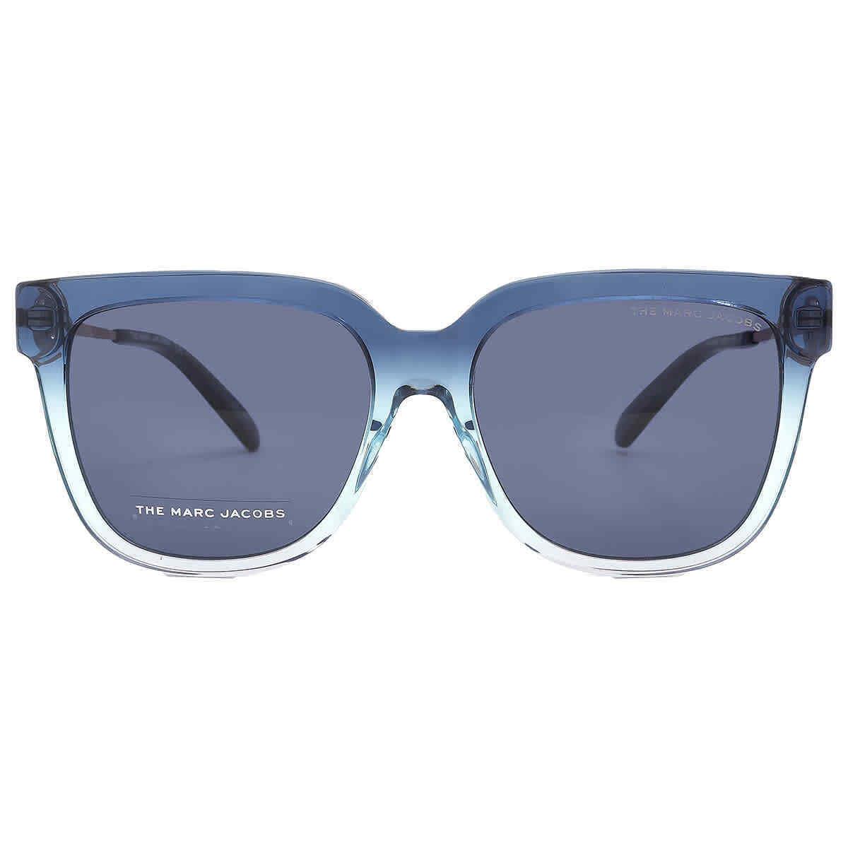 Marc Jacobs Blue Square Ladies Sunglasses Marc 580/S 0ZX9/KU 55 Marc 580/S