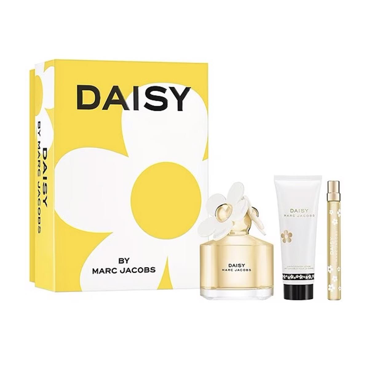 Daisy by Marc Jacobs Gift Set Trio Eau de Toilette-3.4OZ 0.33OZ +2.5OZ B/lotion