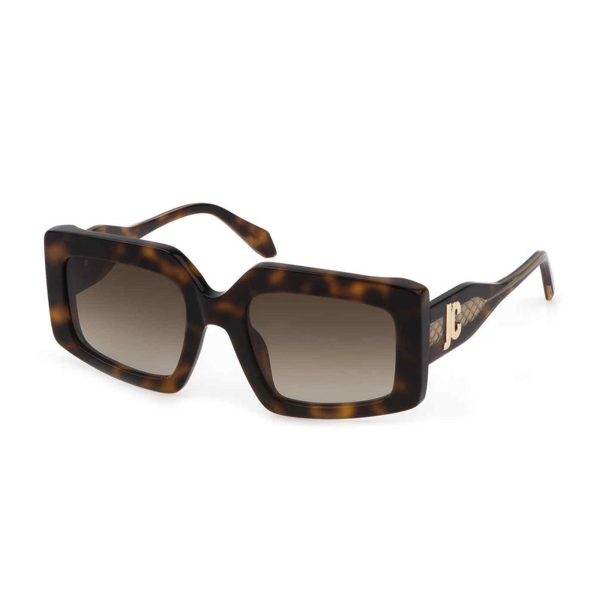 Just Cavalli Brown Gradient Rectangular Ladies Sunglasses SJC020V 09AJ 54