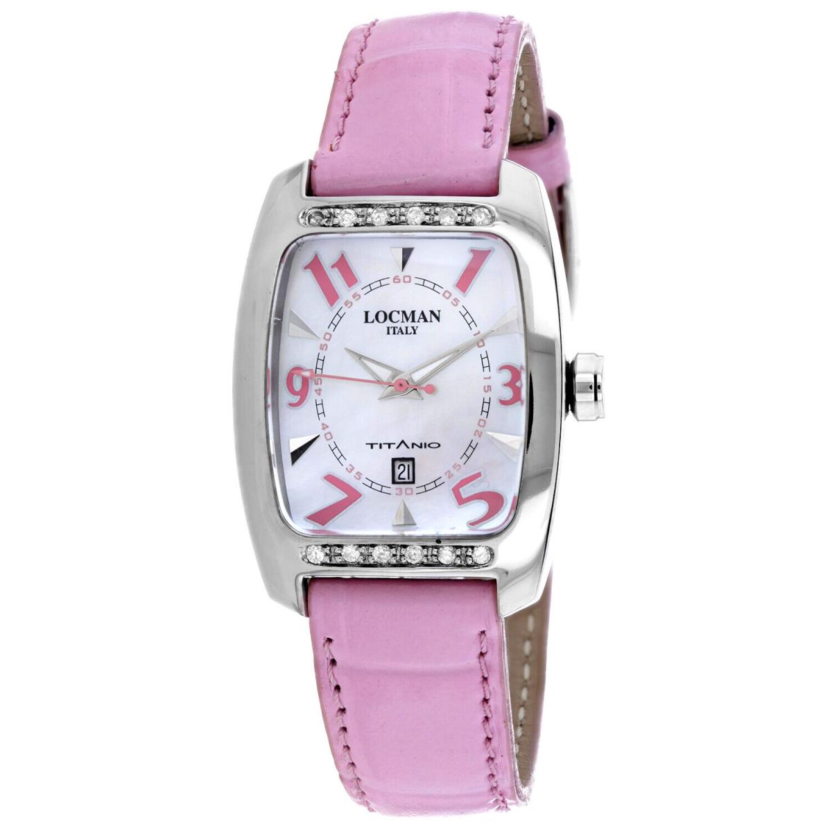 Locman Women`s Classic White Dial Watch - 483LMOPPK2D