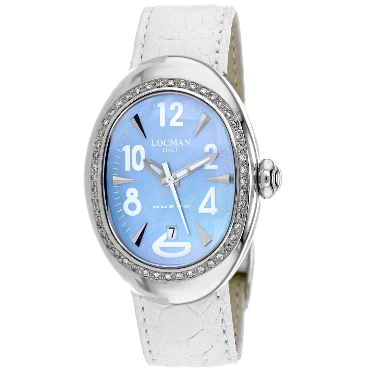 Locman Women`s Nuovo Blue Dial Watch - 020MOPSKD/WH