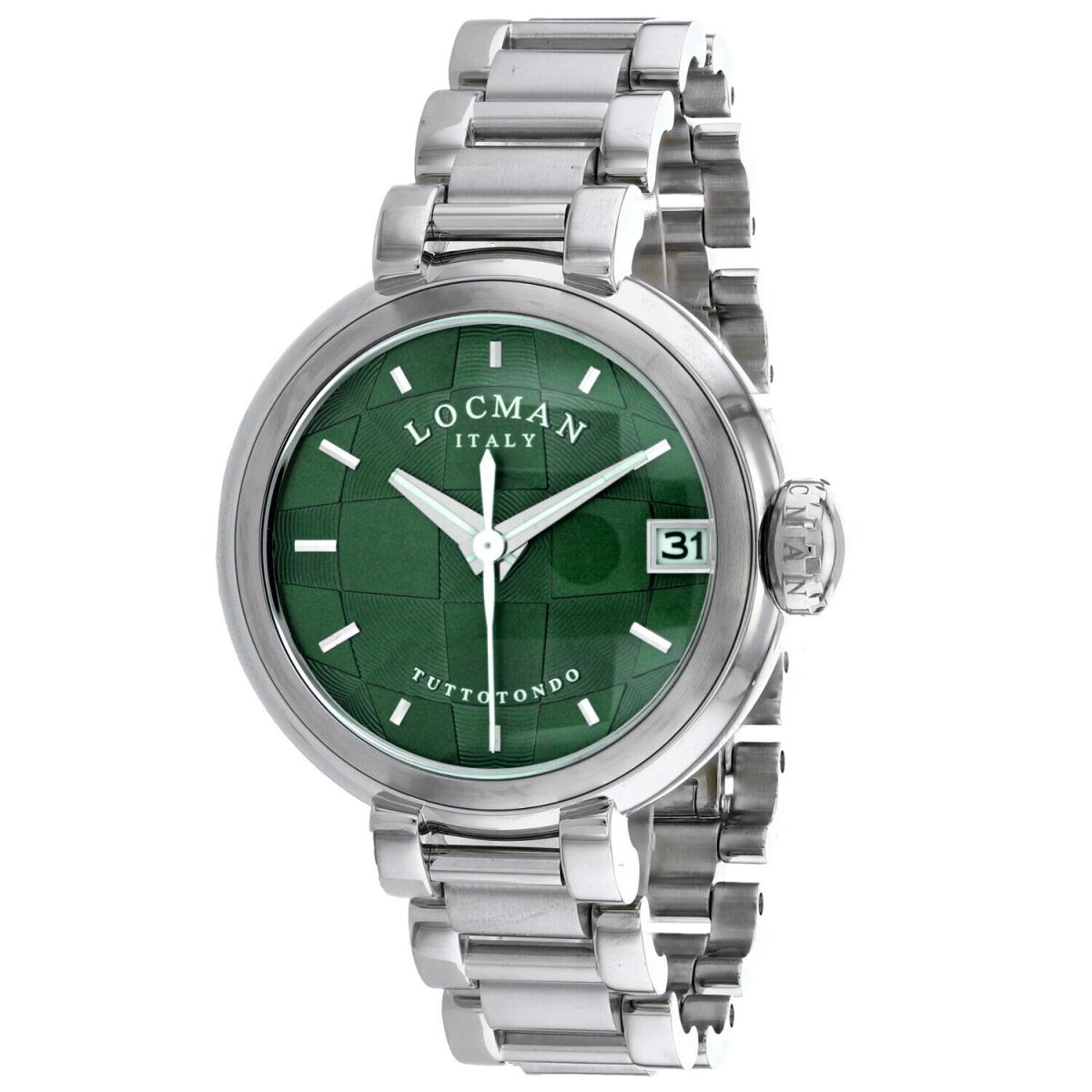 Locman Men`s Classic Green Dial Watch - 350BGR