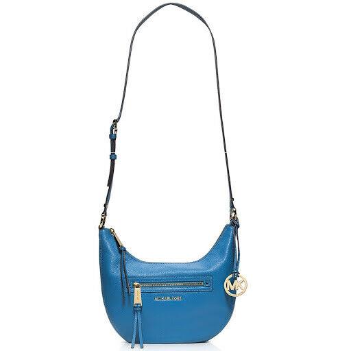 Michael Kors Rhea Zip Small Messenger Heritage Blue