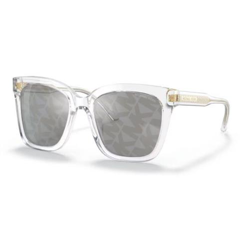 Michael Kors San Marino MK2163 3015/E 52mm Sunglasses Women`s Clear/gold/silver