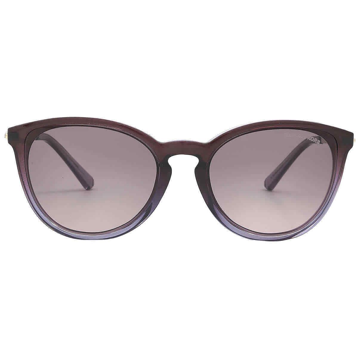 Michael Kors Chamonix Plum Gradient Round Ladies Sunglasses MK2080U 325746 56