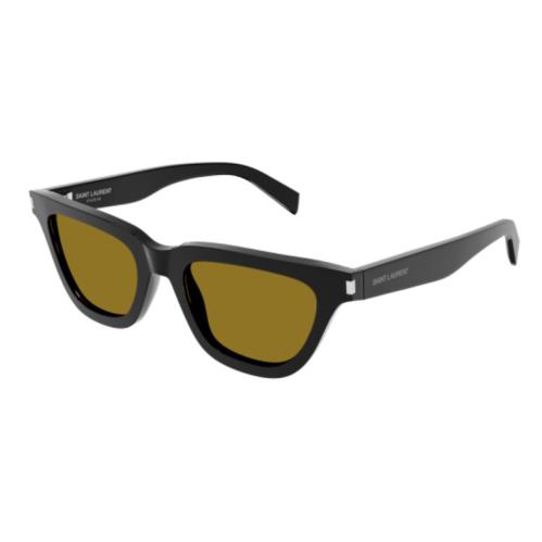 Saint Laurent SL 462 Sulpice 009 Black/yellow Cat Eye Women`s Sunglasses - Frame: Black, Lens: Yellow