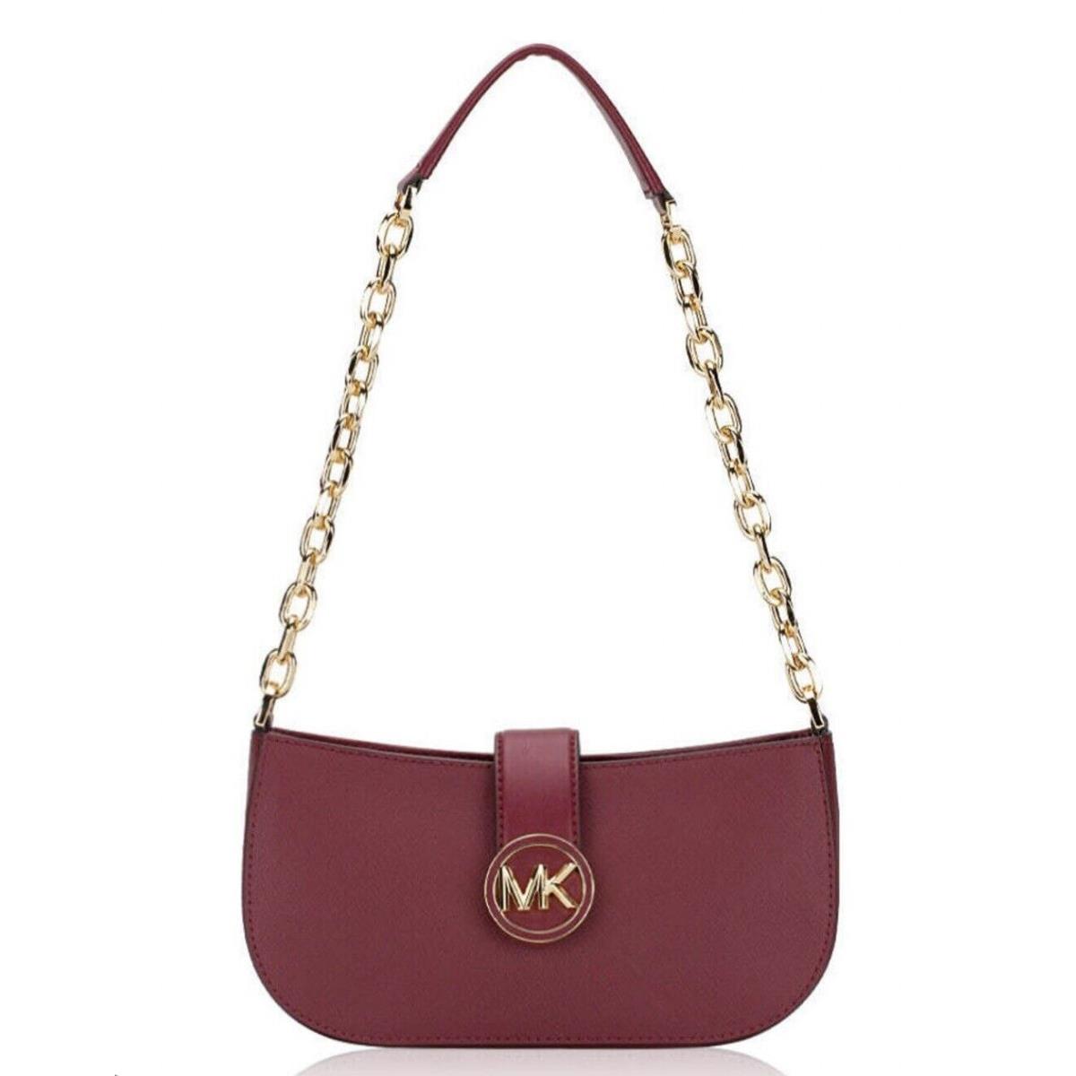 Michael Kors Carmen Small Pouchette Crossbody Bag Mulberry