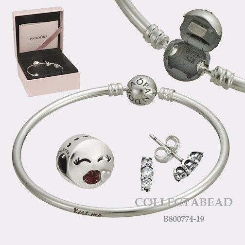 Pandora Sterling Silver Kiss Me Bangle Gift Set B800774-19