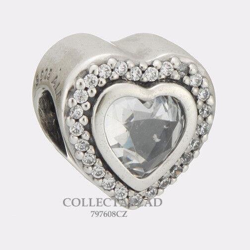 Pandora Sterling Silver Sparkling Love CZ Bead 797608CZ