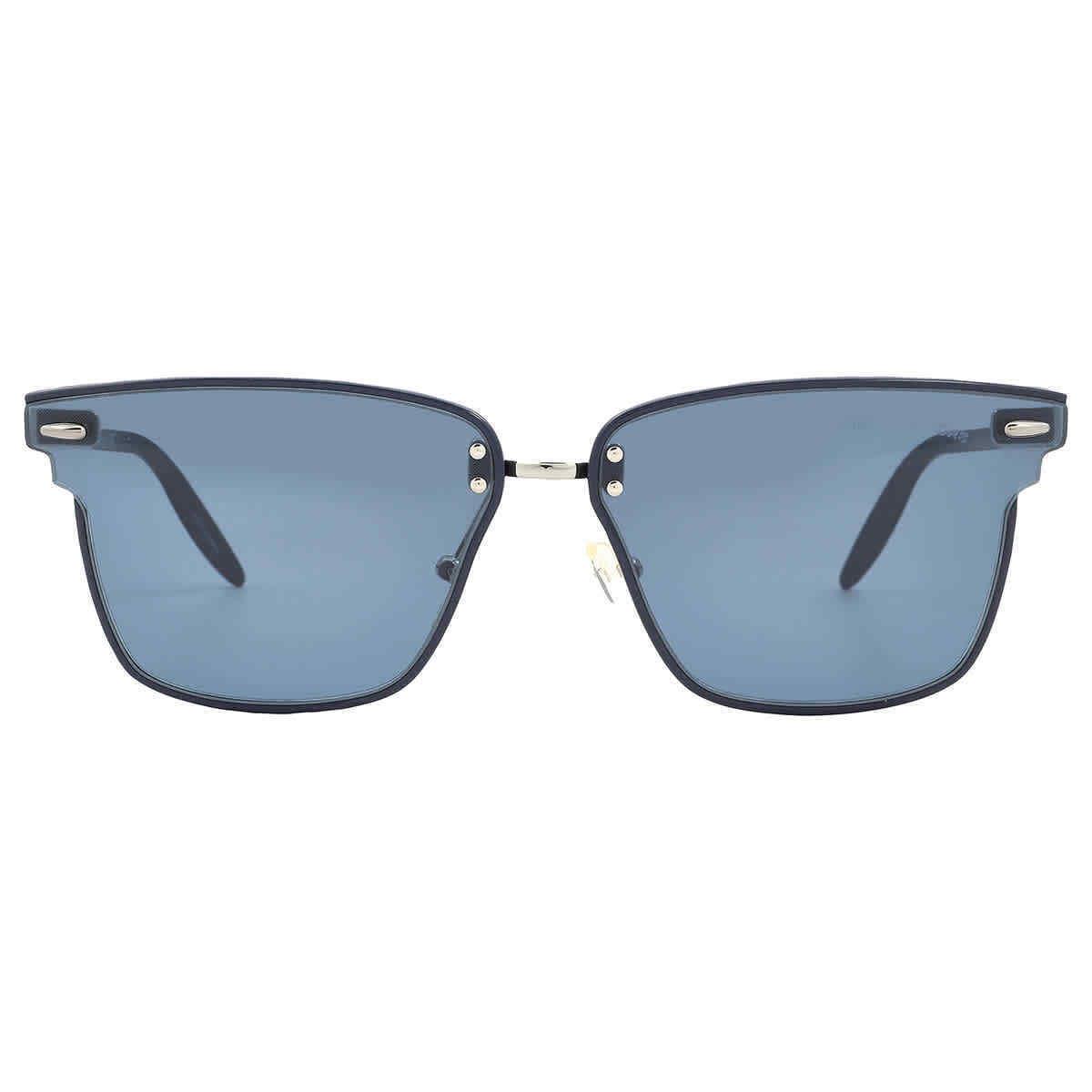 Michael Kors Blue Grey Solid Square Men`s Sunglasses MK1051J 156380 66