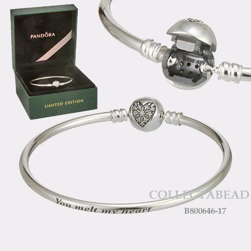 Pandora Silver Heart of Winter Bangle 6.7 / 17cm Gift Set B800646-17