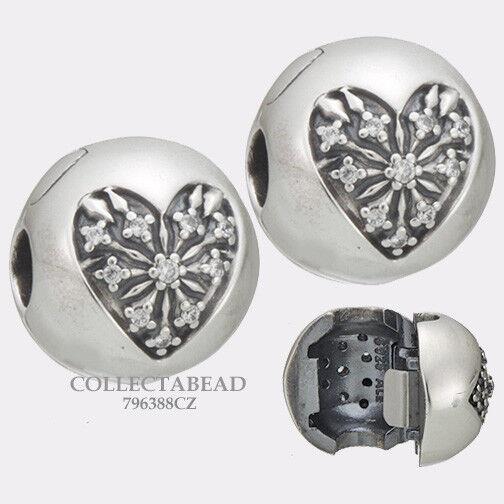 Pandora Silver Heart of Winter CZ Clips 2 796388CZ