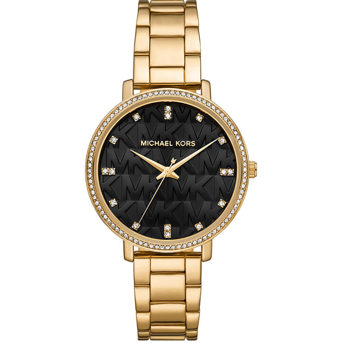 Michael Kors Women`s Pyper Black Dial Watch - MK4593