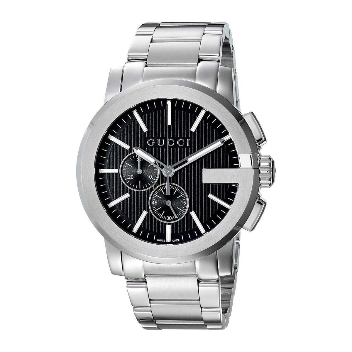 Gucci YA101204 G-chrono 44MM Men`s Stainless Steel Watch