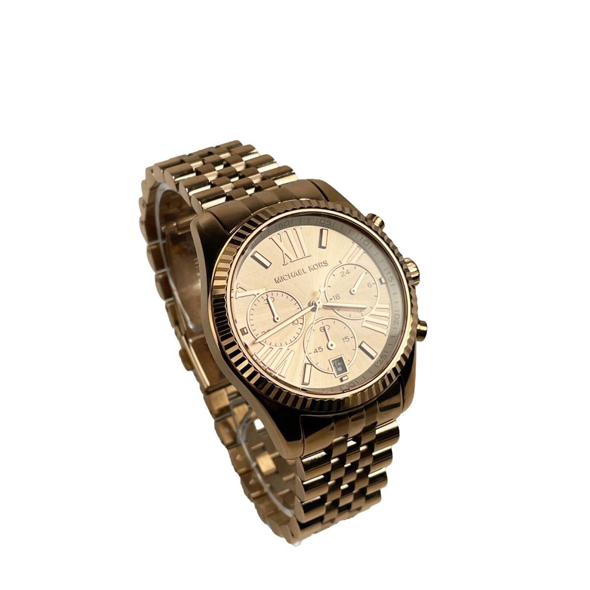 Michael Kors MK5569 Lexington Rose Gold Tone Watch - Dial: Rose Gold, Band: Rose gold, Bezel: Rose Gold