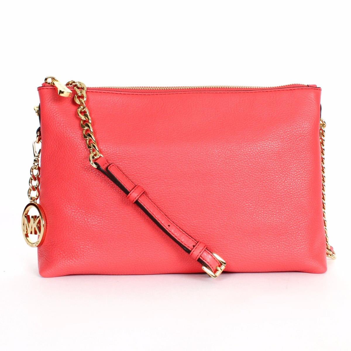 Michael Kors Jet Set Chain Item Top Zip Messenger Watermelon