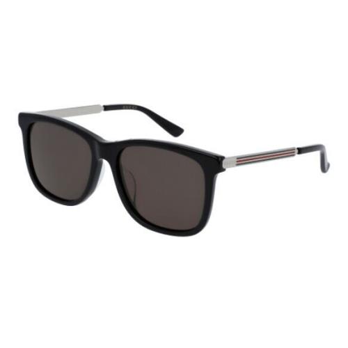 Gucci GG0078SK 002 Black/grey Square Men`s Sunglasses