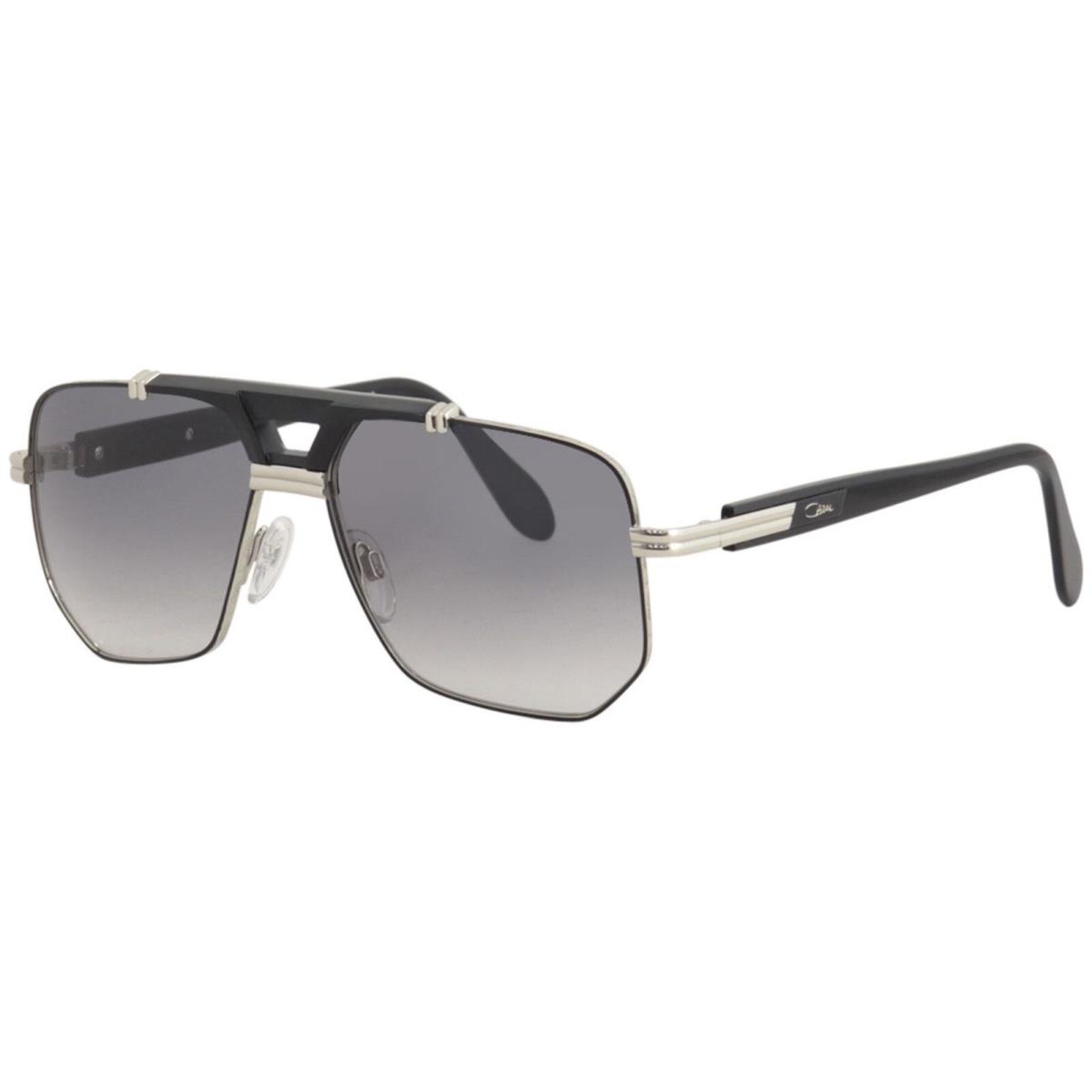 Cazal Legends Men`s 990 002SG Black/silver Retro Pilot Sunglasses 59mm