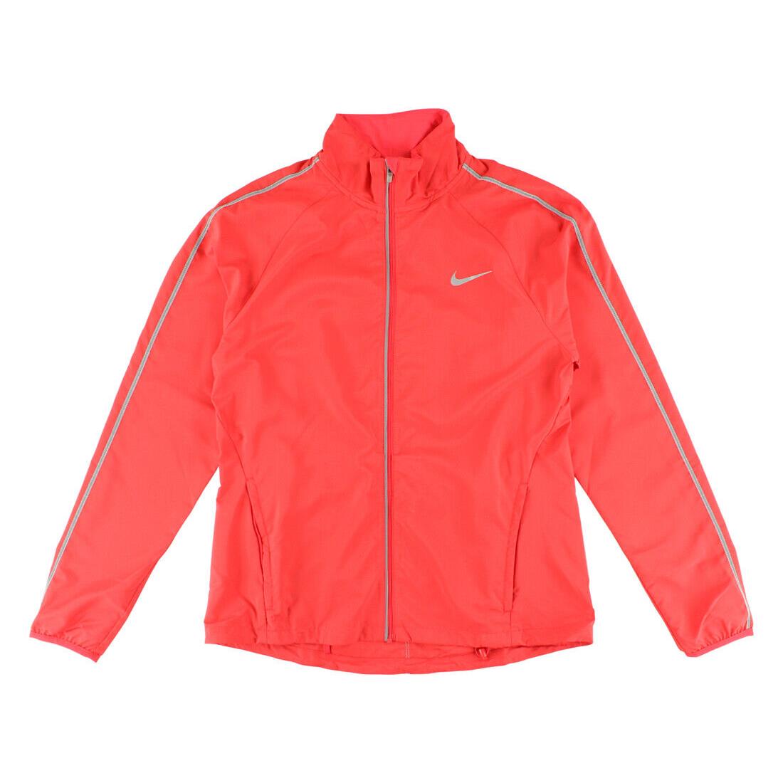 Nike Classic Full Zip Running Womens Jackets Size XS Color: Red