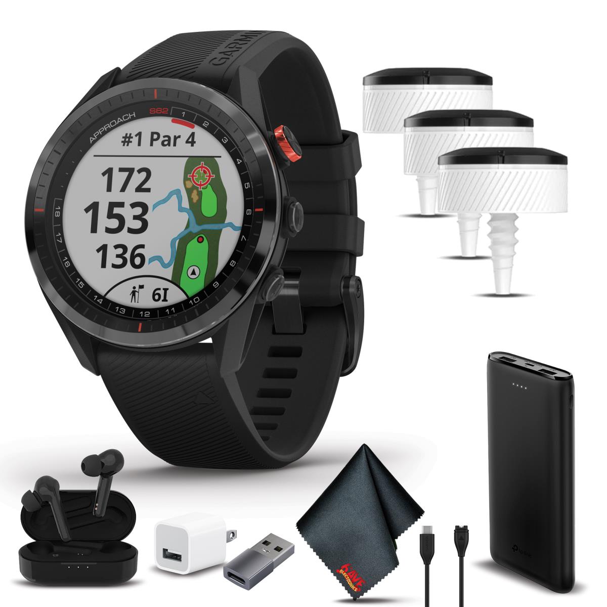 Garmin Approach S62 Golf Watch Premium Gps Smartwatch Built-in Virtual Caddie