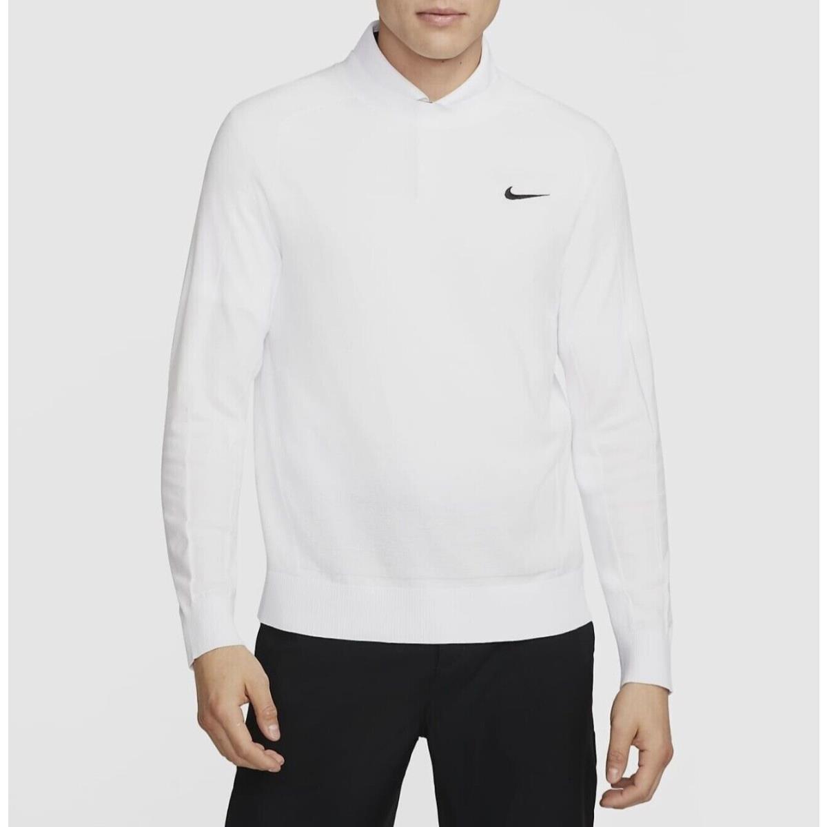 Nike Men`s Golf Tiger Woods Knit Sweater DR5291-100 XL White Black