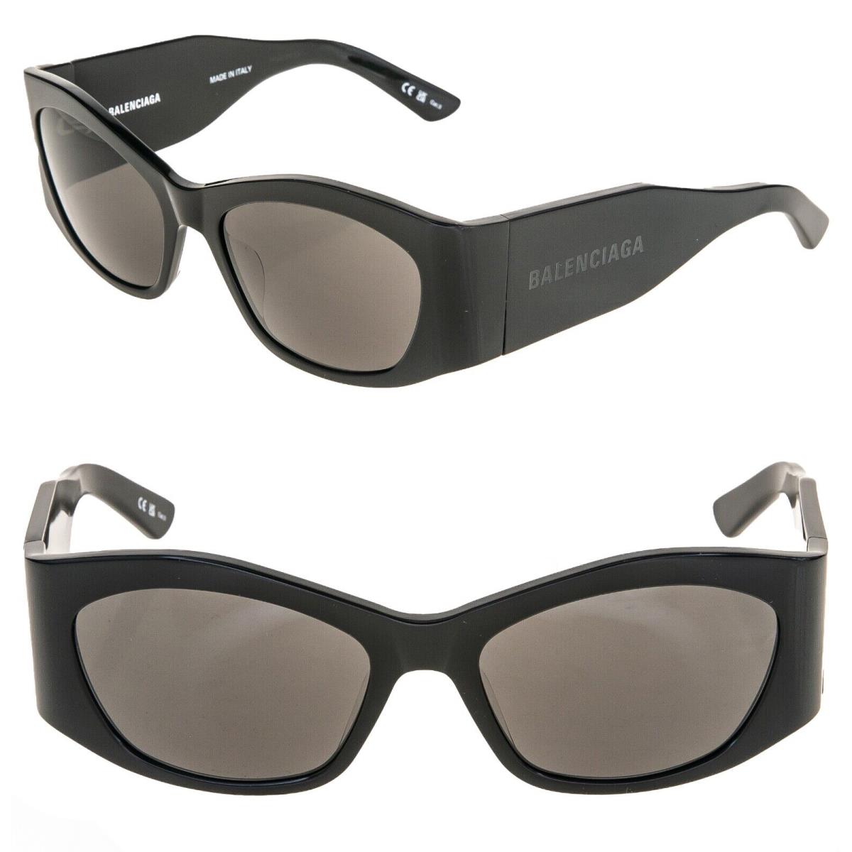 Balenciaga Panther 0329 Black Fashion Geometric Unisex Sunglass BB0329S 001