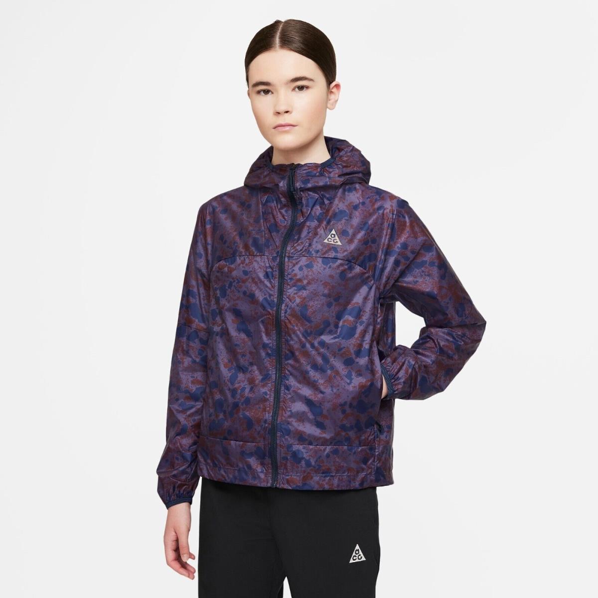 Nike Acg Cinder Cone Women`s Allover Print Jacket DH7181 Small