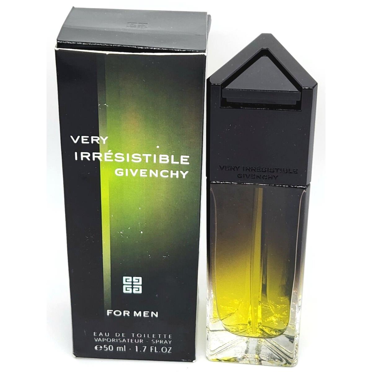 Very Irresistible Givenchy For Men Eau de Toilette Spray 1.7 fl oz Box Squeezed