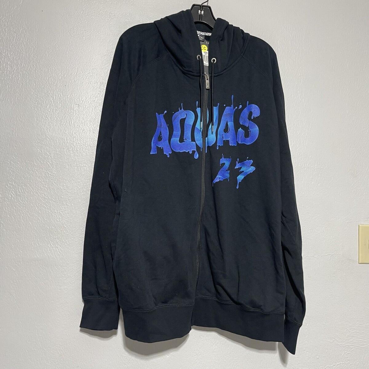 Air Jordan Aquas 23 Black Hoodie Sweatshirt Men Sz 3XL Jumpman Basketball