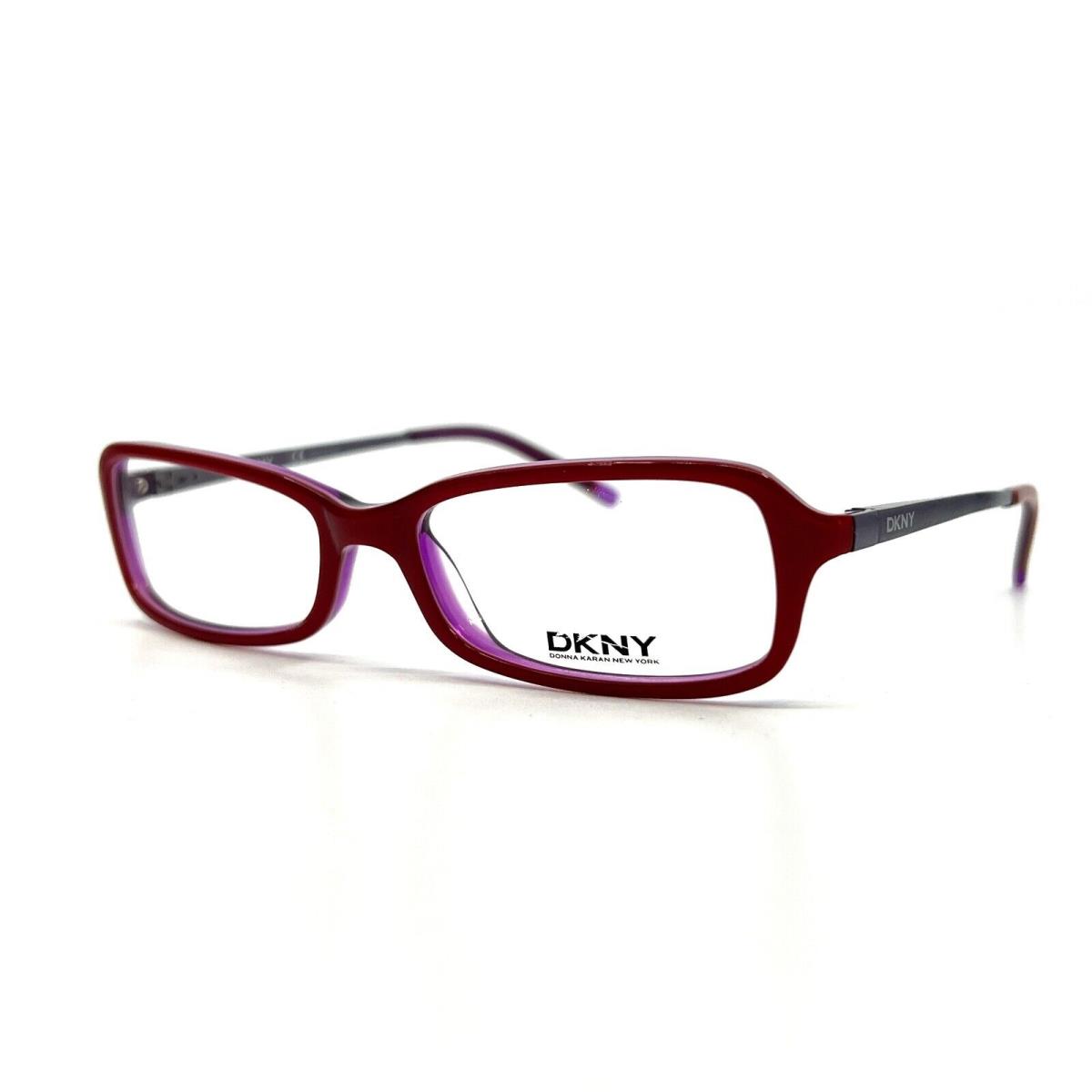 Dkny DY4559 3199 Eyeglasses Frames Red Purple Rectangular Full Rim 52-16-135