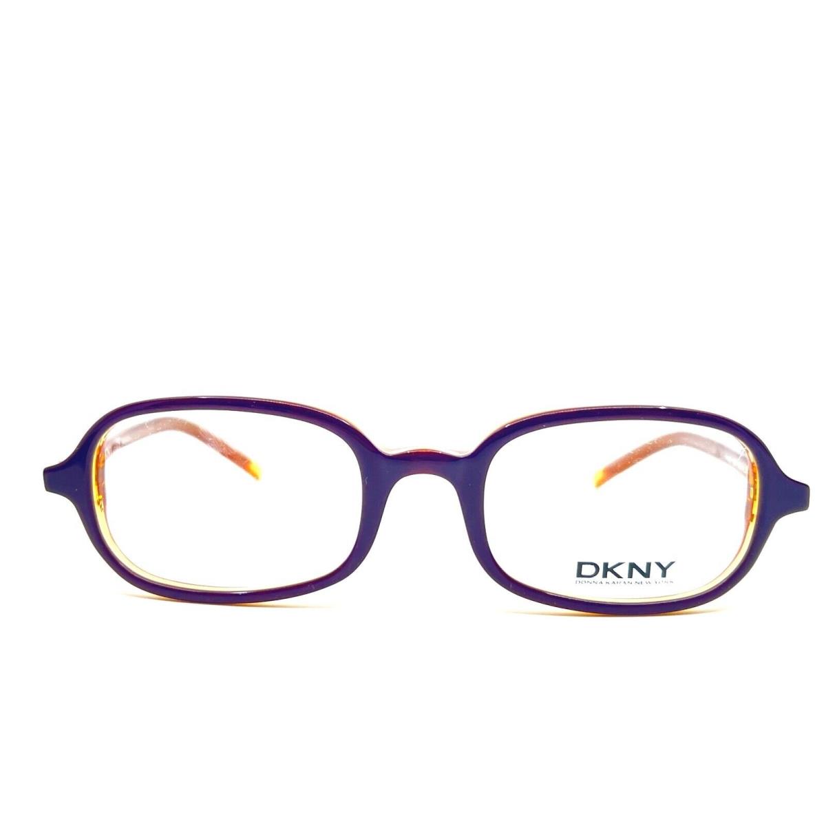 Dkny DY4560 3192 Eyeglasses Purple Brown Striped Round Frame 45 18 140 mm