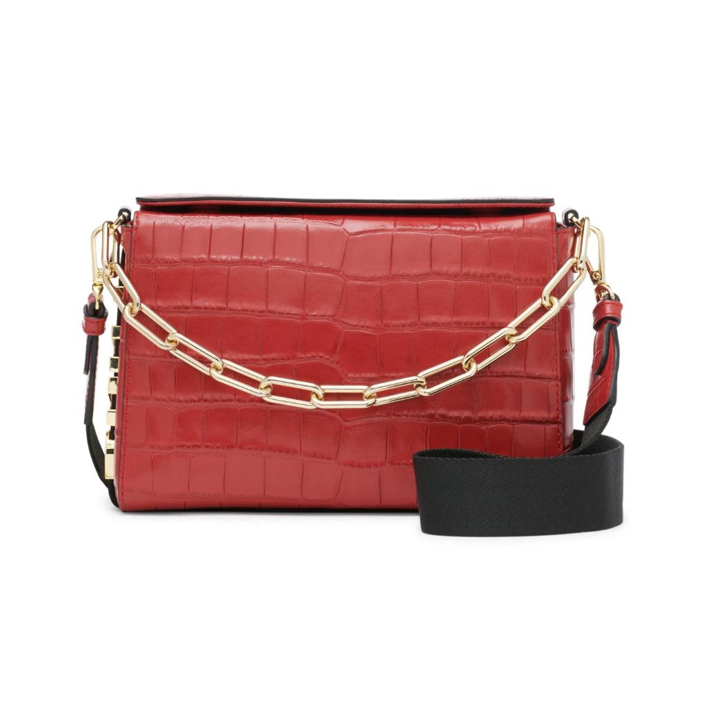 Dkny Kym Leather Crossbody Red 3458