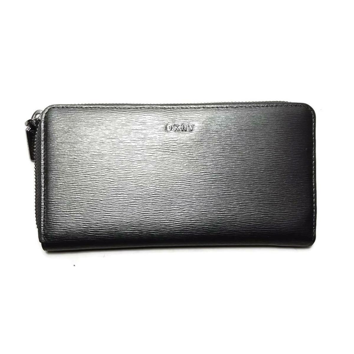 Dkny Donna Karan Pewter Zip Around Wallet